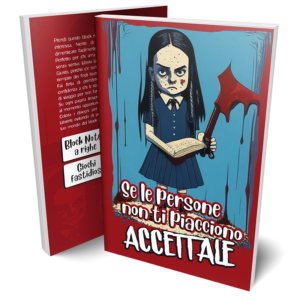 Libro appunti sarcastico con frasi cattive